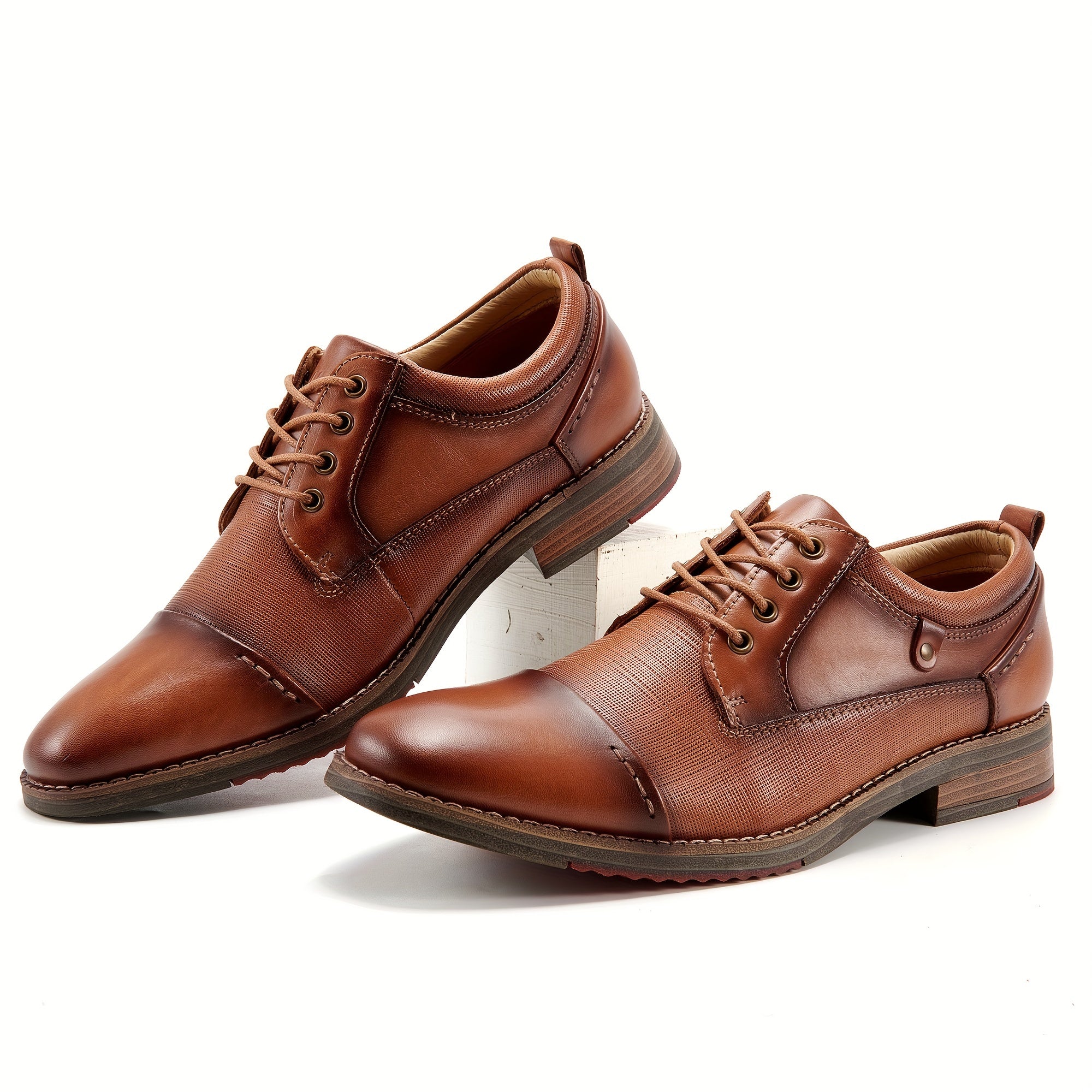 Men's Leather Derby Shoes Wedding Business