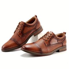 Men's Leather Derby Shoes Wedding Business