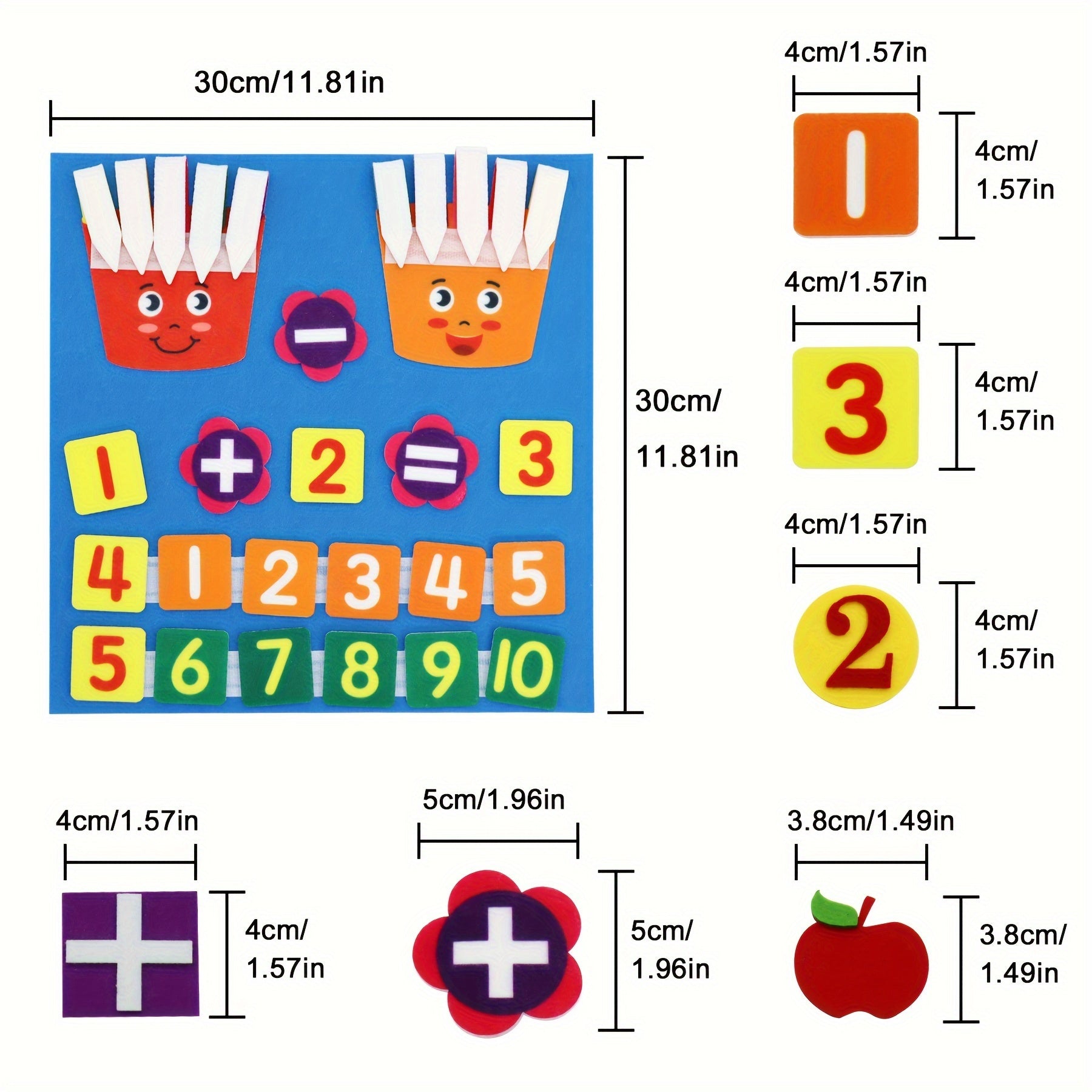 Felt Number Toy for Kids Educational Counting & Fine Motor Skills Development