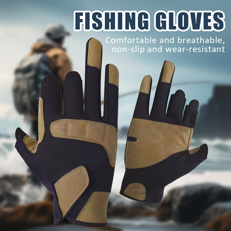 Outdoor Fishing Gloves Cut resistant Waterproof Windproof Men Women