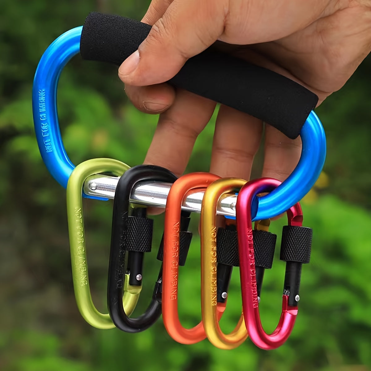 4pcs Aluminum Alloy Carabiner Hook for Outdoor Activities