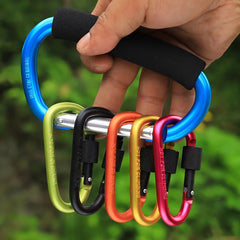 4pcs Aluminum Alloy Carabiner Hook for Outdoor Activities
