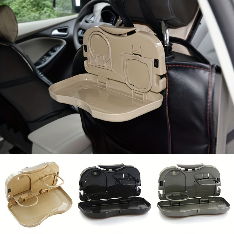 Universal Car Food Tray Holder - Convenient Rear Seat Dining and Travel