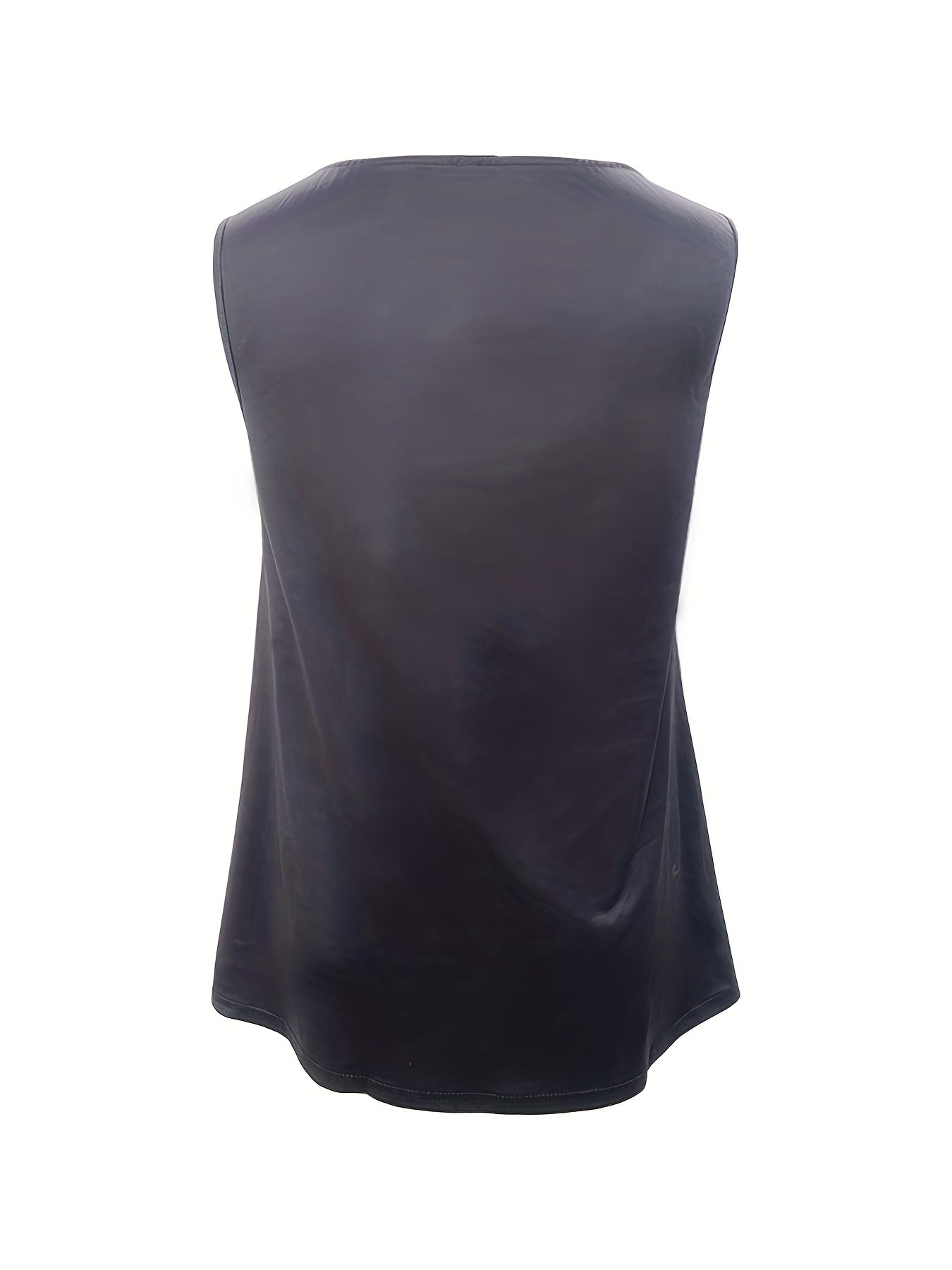Feather Print Tank Top V Neck Sleeveless