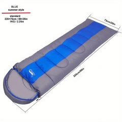 Lightweight Envelope Sleeping Bag for Camping Hiking Travel Warm Cold Use 1kg