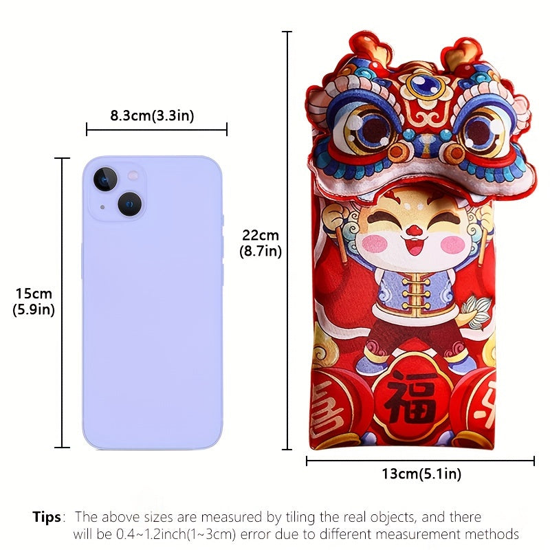 1pc HAPPY YEAR Red Envelope Chinese Spring Creative Lucky Money Envelope