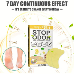 Shoe Deodorant Stickers Foot Odor Removal Patch Foot Sweat Insole Stickers