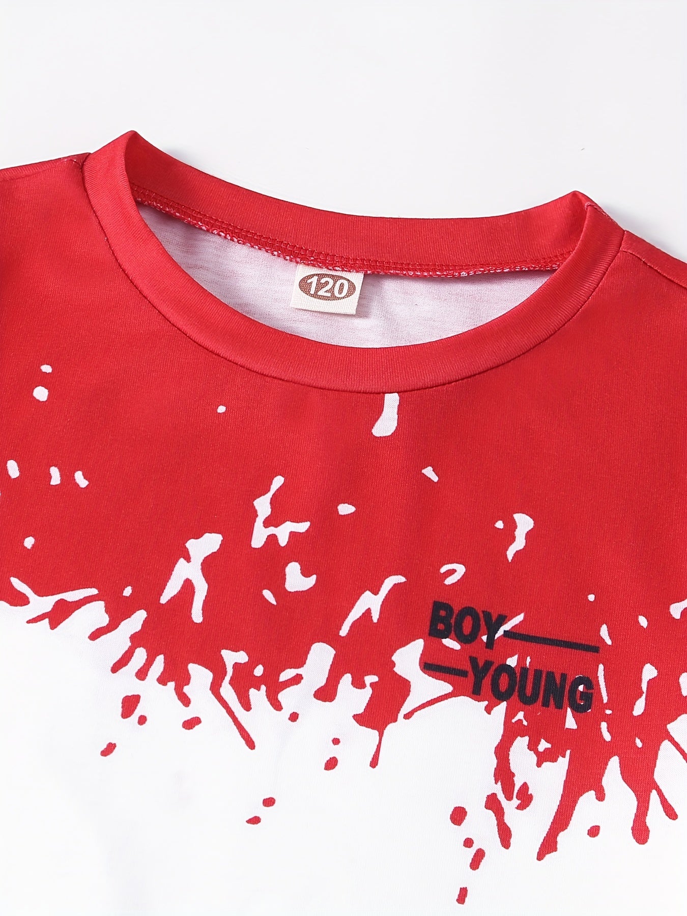 Boys Tie Dye Graphic T Shirt & Shorts Set Kids Summer Clothes