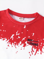 Boys Tie Dye Graphic T Shirt & Shorts Set Kids Summer Clothes