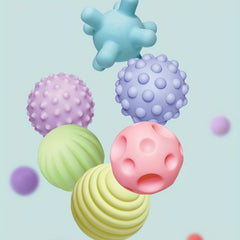 6pcs Children's Toy Balls Soft Rubber Splashing Sound Baby Hand Holding Toy