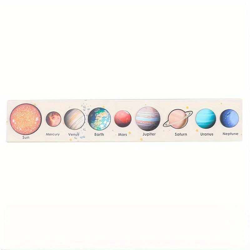 Wooden Solar System Puzzle Board Toy