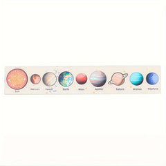 Wooden Solar System Puzzle Board Toy