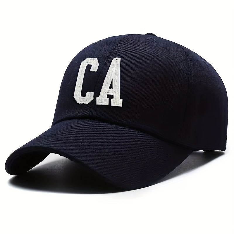 CA Letter Soft Top Baseball Cap Embroidered Outdoor Hat