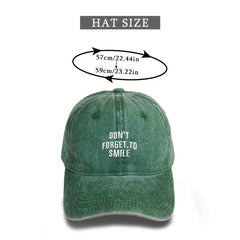 Don't Forget To Smile Baseball Cap Unisex Men And Women's Cap