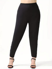 Butterfly Rhinestone Skinny Leggings Elastic Waist Stretchy Leggings