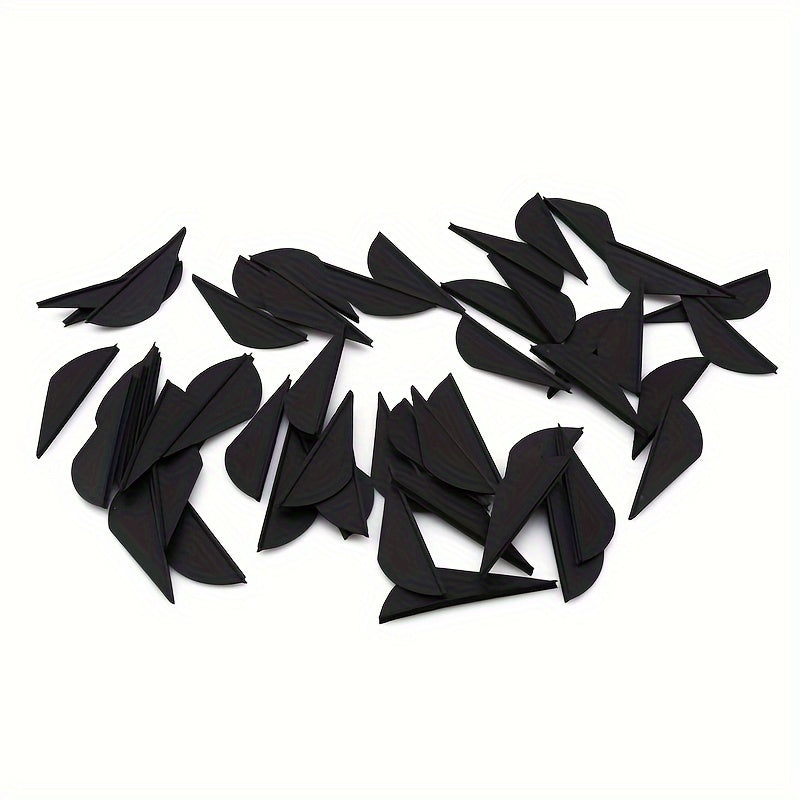 50pcs Arrow Vanes 5.08 Cm Fletching Shield Drop Shape Feather