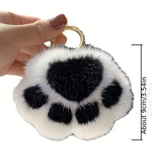 Cat Paw Plush Pendant Girl Heart Schoolbag Pendant