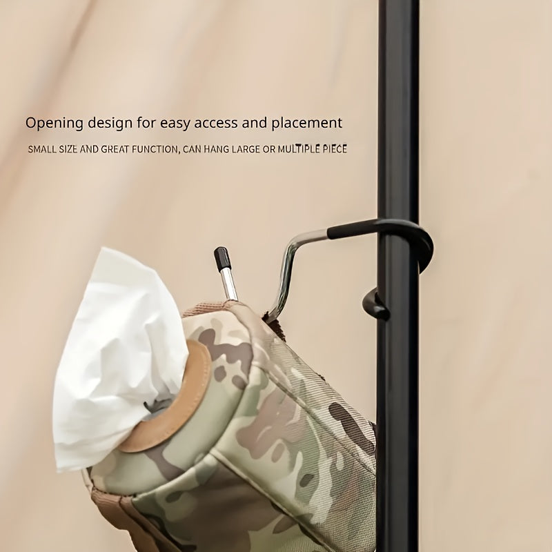 2pcs Outdoor Camping Hooks Lamp Hooks Non-slip Storage Hooks