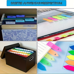200 Pages Sticky Notes Film Text Strips Marker Labels Bookmark