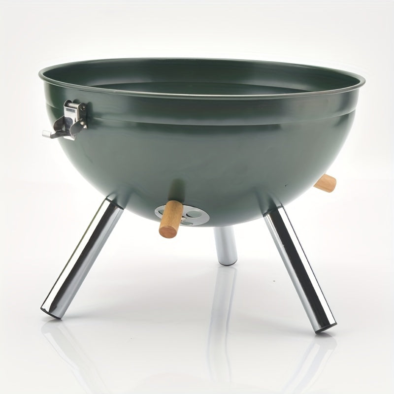 Portable Charcoal Grill BBQ Kettle-Tabletop Outdoor Barbecue Smoker