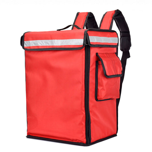 Waterproof Red Backpack with Safety Strip