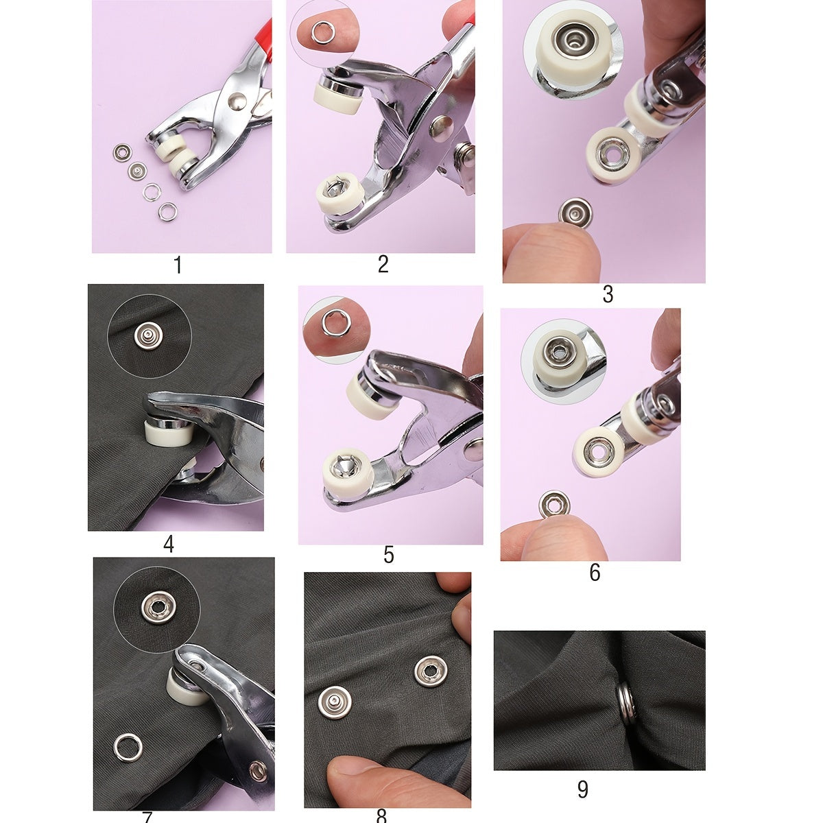 Snap Fasteners Pliers Tool Case Set