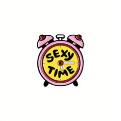 Alarm Clock Robot Phone Brooch Pin for Men