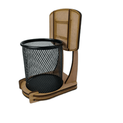 Mini Basketball Stand with Tube Storage Rack Pen Holder - School Teacher's Gift