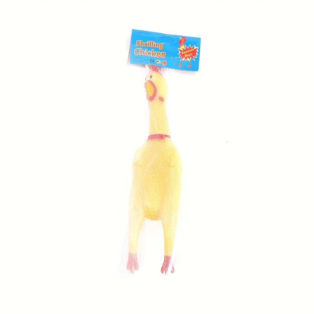 Screaming Chicken Sound Toy Rubber Bite Chew Dog Toy