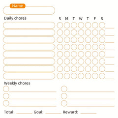 Magnetic Chore Chart for Students - Dry Erase Behavior & Reward Chart
