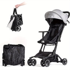 Ultra Compact Baby Stroller T Shaped Front Bar No Assembly Required