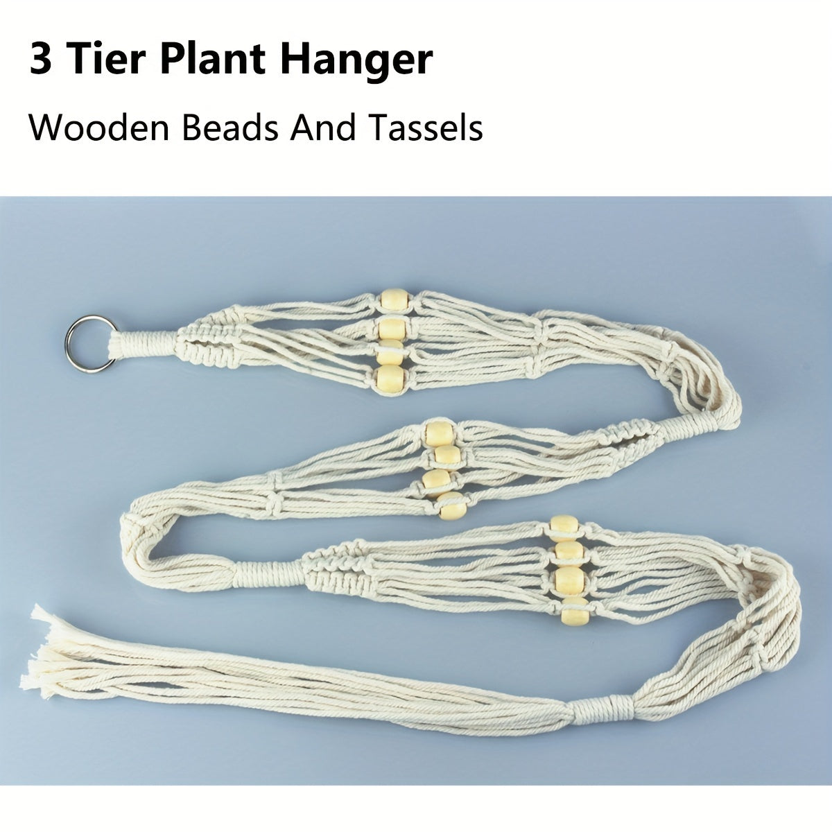 Macrame Plant Hanger 3 Tier Hanging Planter Basket