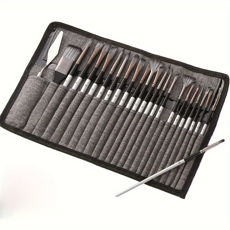24pcs Expert Series Art Brush Set with Portable Case