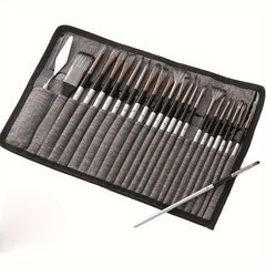 24pcs Expert Series Art Brush Set with Portable Case