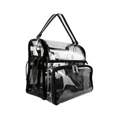 Clear PVC Makeup Artist Set Bag with Brush Holder