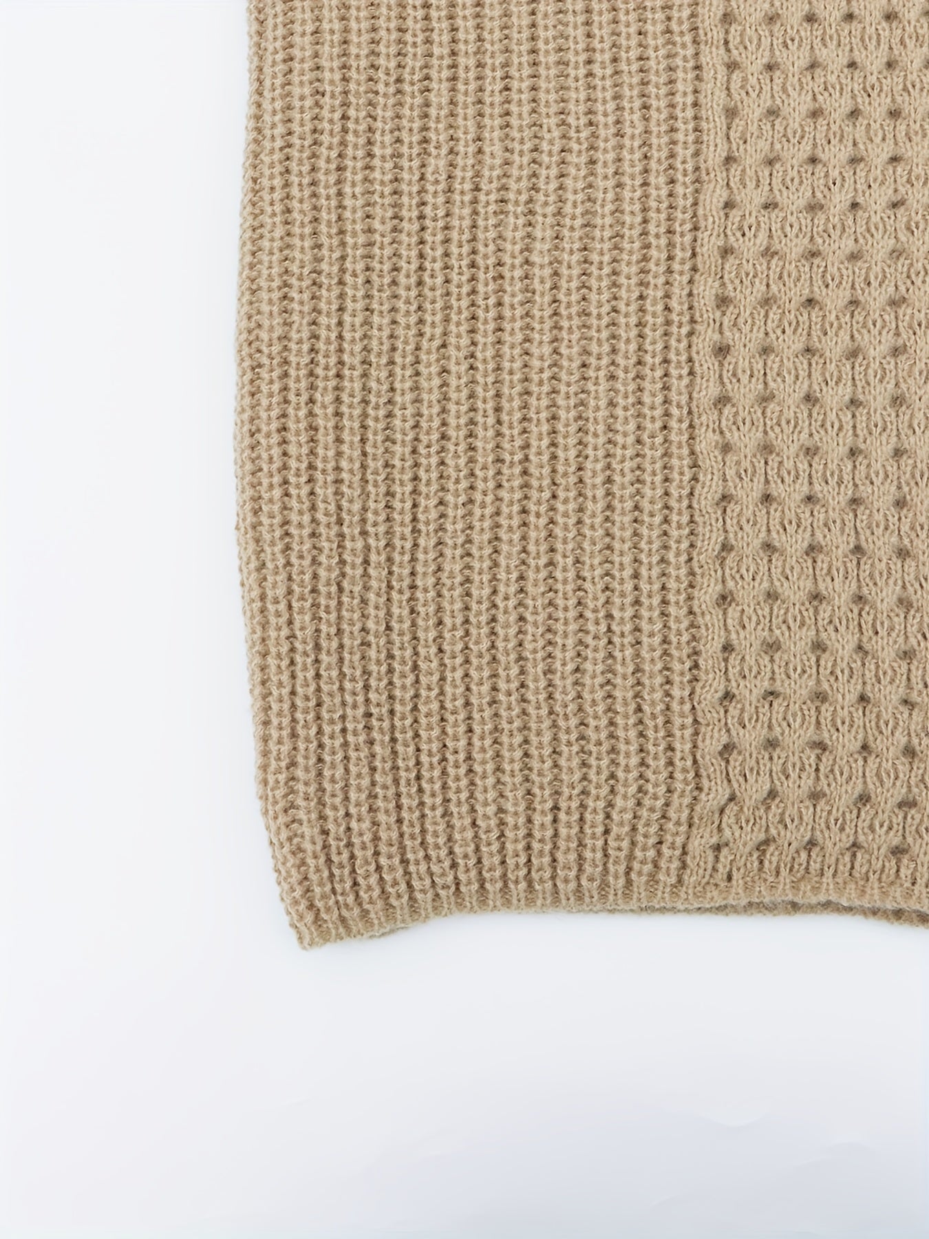  Women's Knit Jacquard Open Front Cardigan