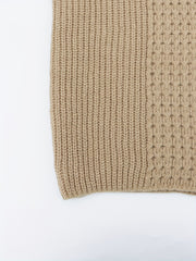  Women's Knit Jacquard Open Front Cardigan