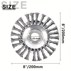 Lawn Trimmer Head Steel Wire Wheel Brush Replacement Part