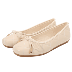 Bow Decor Square Toe Ballet Flats for Women