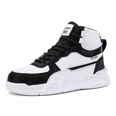 Kids Solid Skate Shoes Comfy Platform Sneakers For School