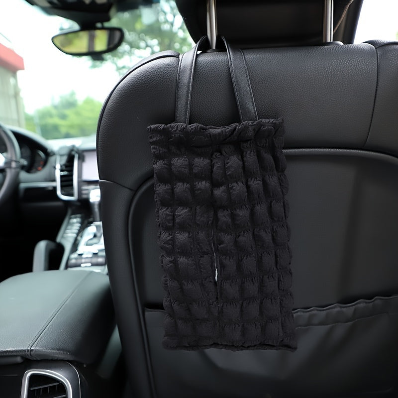 Car Tissue Box Grid Design Seat Hanging Drawout Tissue Box Car Interior