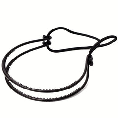 Double Layered Hair Band With Adjustable Rubber Cord