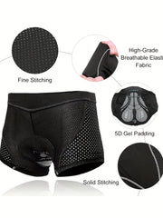 Men's Padded Cycling Shorts for Outdoor Sports