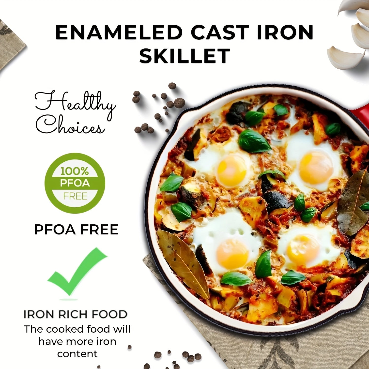 Iron Frying Pan Long Handle Cast Iron Griddles Pot