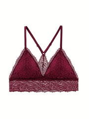 3pcs Lace Camisole Bras Adjustable Straps Multiple Colors