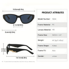 Retro Cat Eye Sunglasses Women Summer Outdoor Shades Block Tortoiseshell