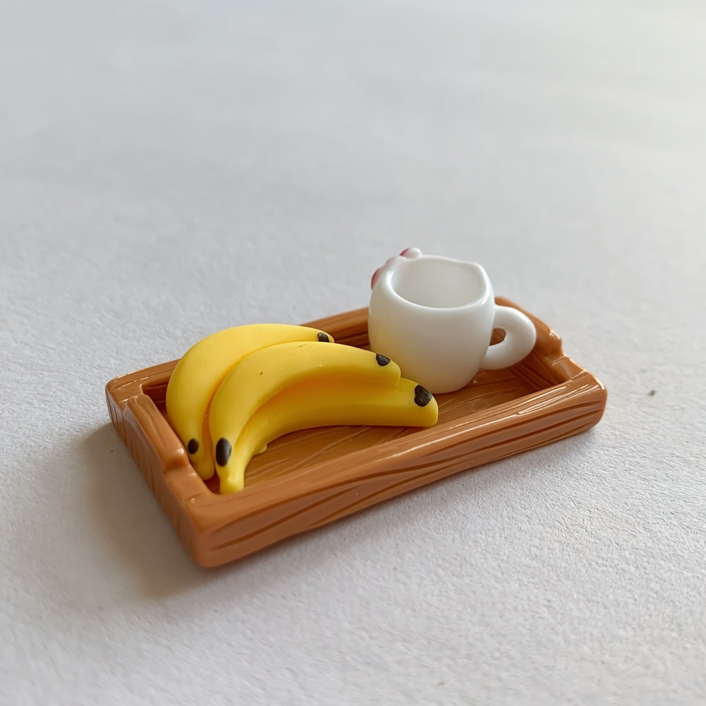5pcs Mini Simulation Mini Banana DIY Resin Creative Handicraft Resin Accessories