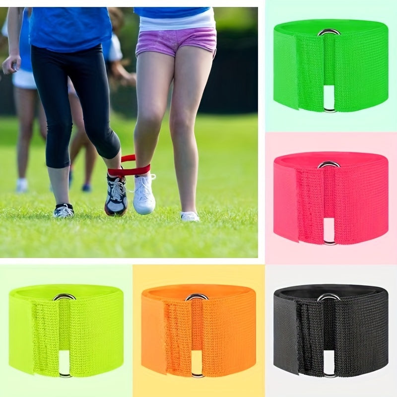 3 Legged Race Bands Elastic Tie Rope for Adults Outdoor Fun Game