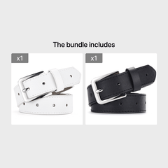 1pc Hollow Pin Buckle Belt No Punching Needed