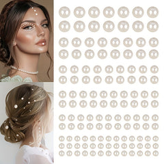 220pcs Mix Hair Pearls Stickers for DIY Crafts